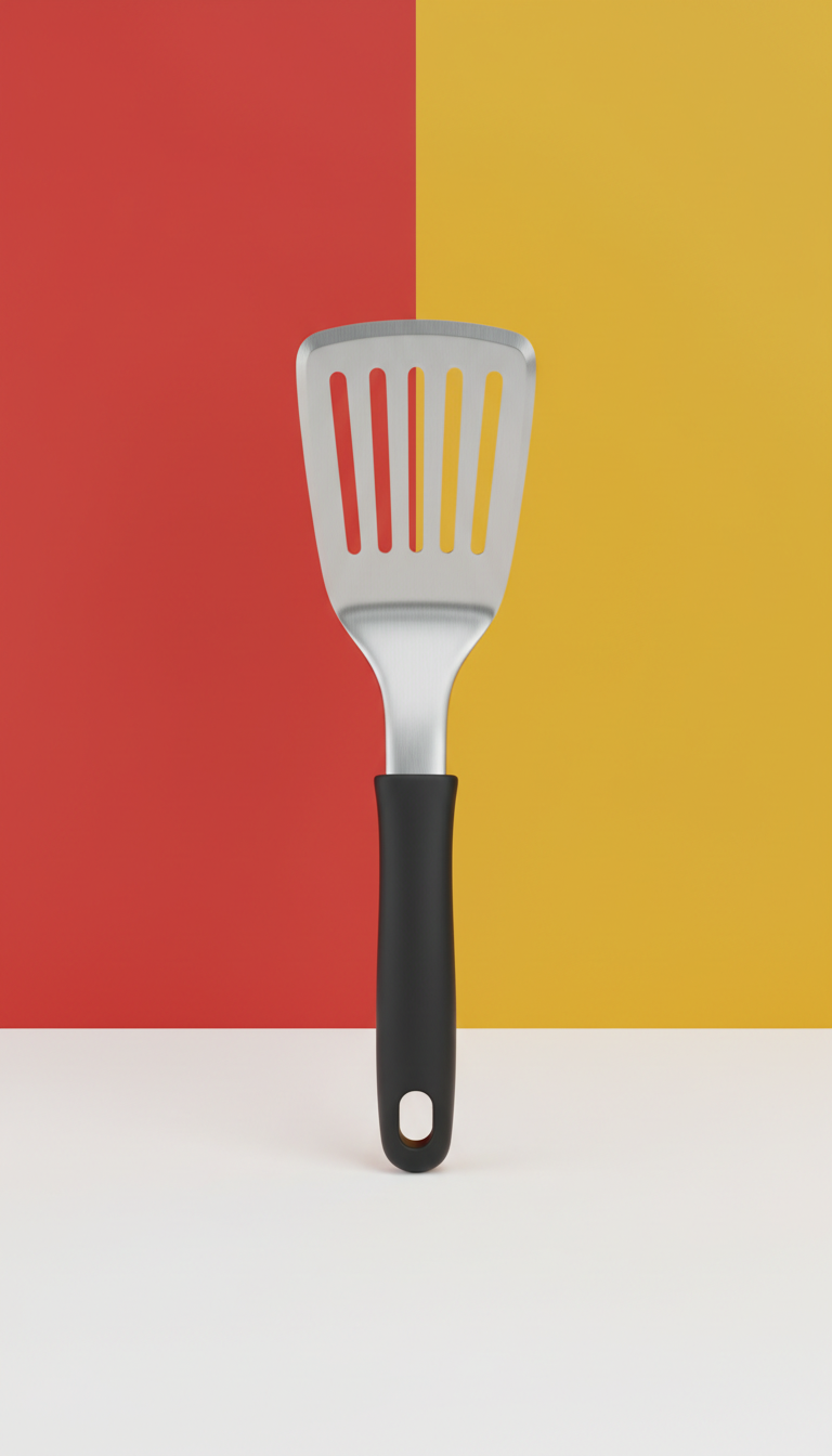 Espátula ranurada ergonómica