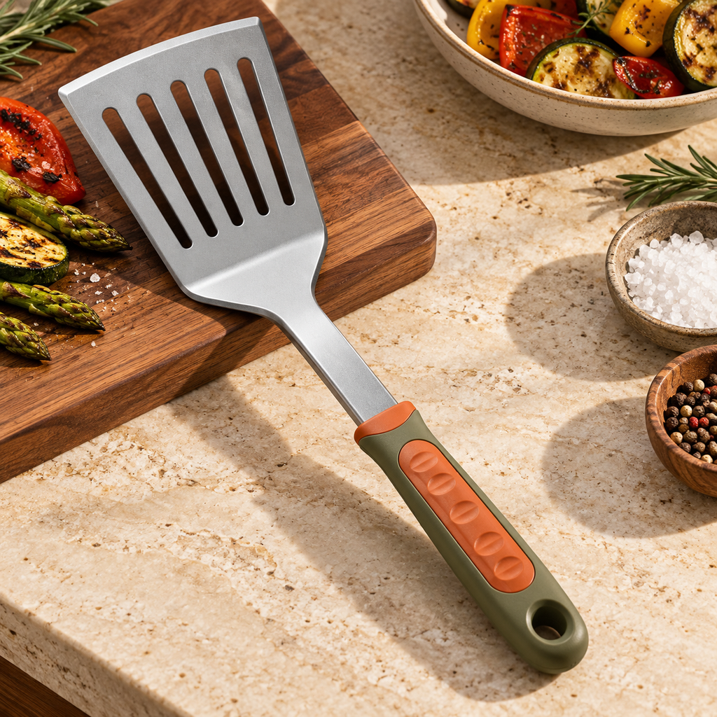 Espátula para parrilla de aluminio — segunda vista