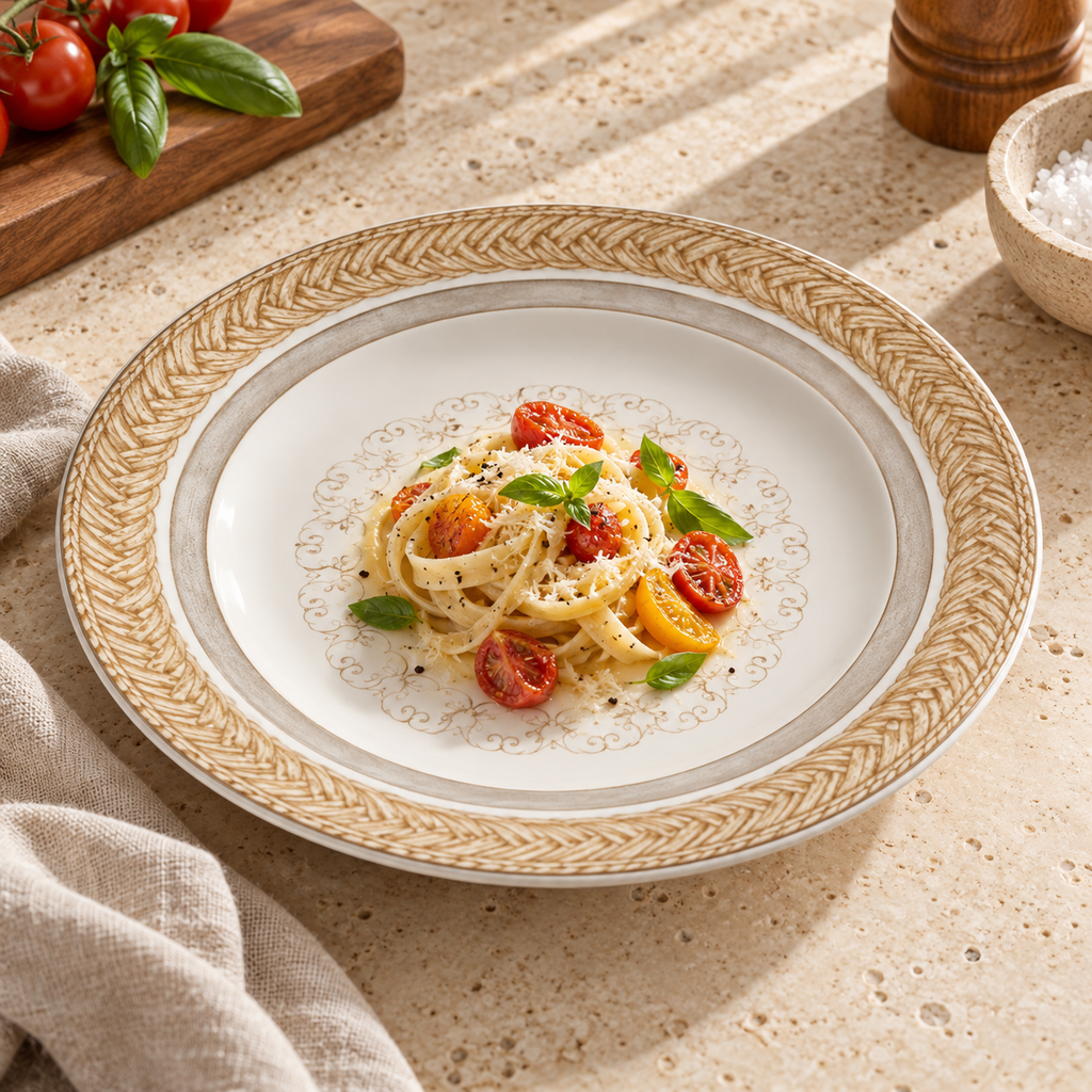 Plato de porcelana clásico — segunda vista