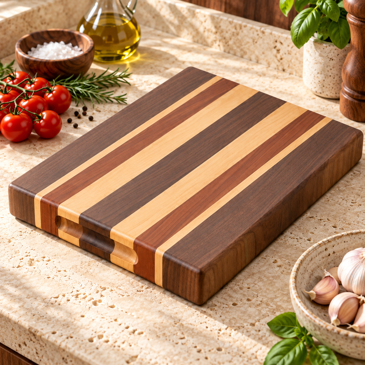 Tabla de corte de madera — segunda vista