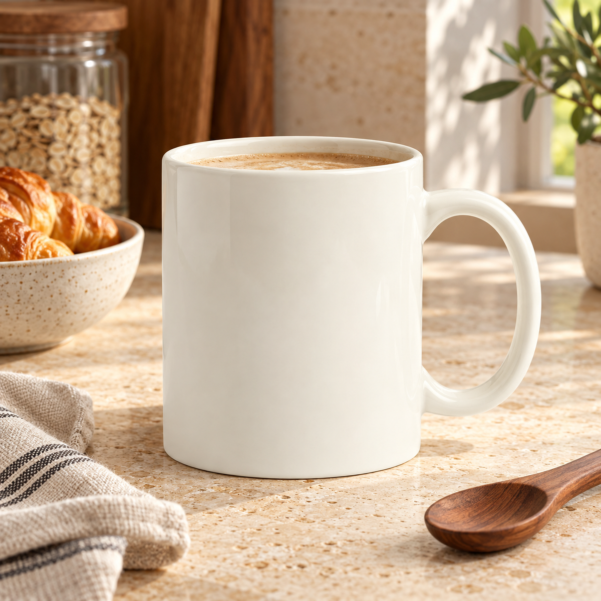 Taza de cerámica con diseño ANGLE — segunda vista