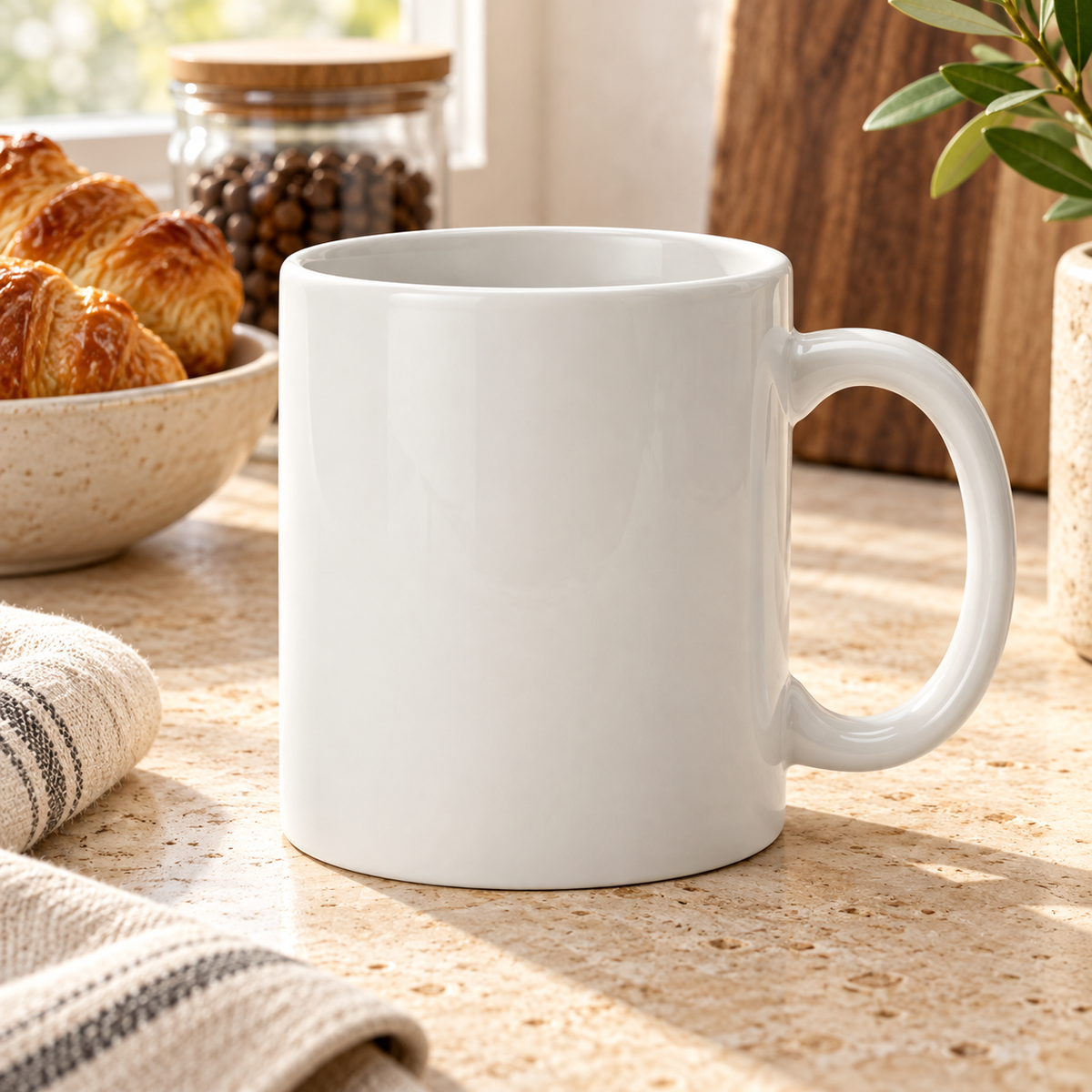 Taza de cerámica con frase