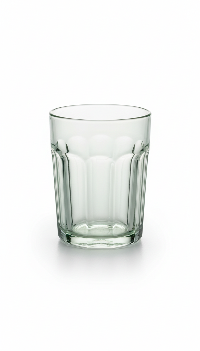 Vaso de vidrio para agua