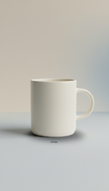 Taza de cerámica minimalista