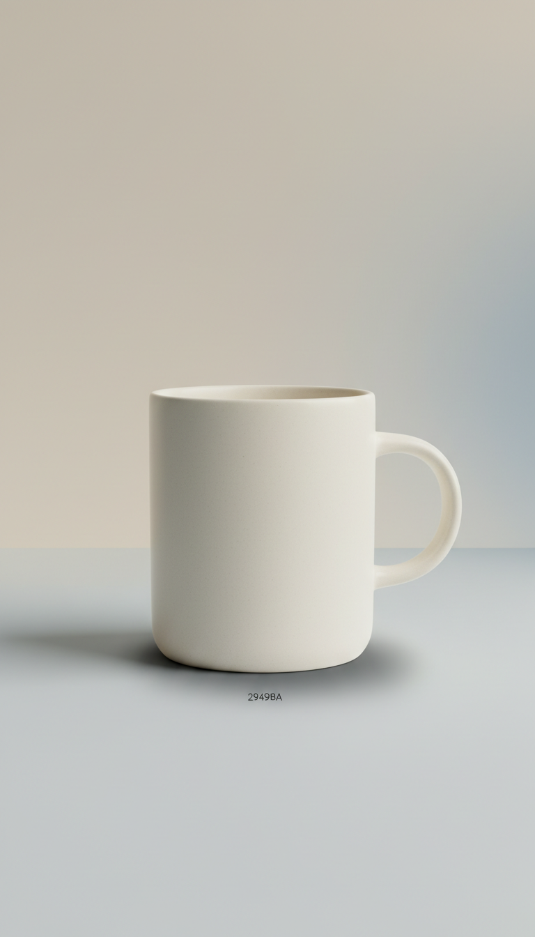 Taza de cerámica minimalista