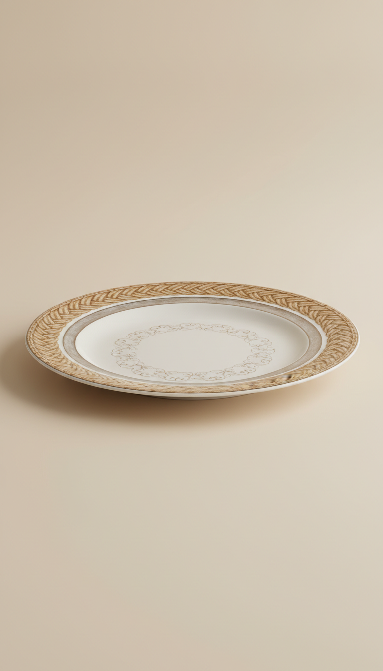 Plato de porcelana clásico